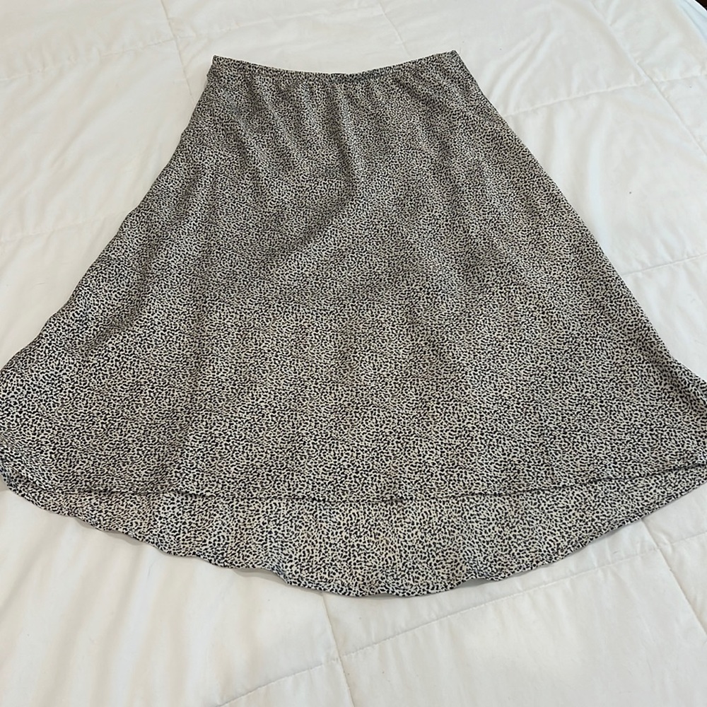 Printed Midi Skirt